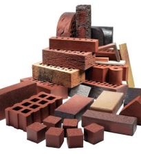 Types d'applications en brique: briques de céramique, clinker, hyperpressée, solide, creux, briques Lego, la brique silico-calcaire et décoratif.