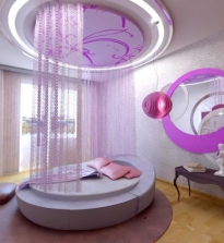 Design eines Schlafzimmers für ein Mädchen
