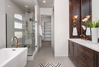 Современная плитка для ванной. Ванные комнаты с современной плиткой фото дизайн.