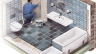 Kā izvēlēties un pielietot hidroizolācijas materiālus sienām un vannas grīdām, lai neapgrūtinātu kaimiņus