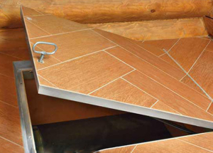 Floor hatches: dimensions, methods of production, materials, installation. The hatch of the invisible: the hatch under the tile, the hatch under the laminate.