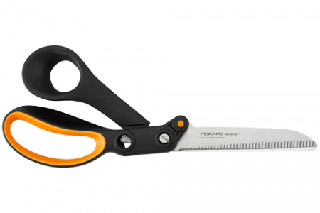 garden shears with serrated
