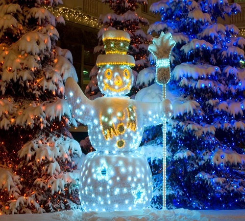 božićni snjegović