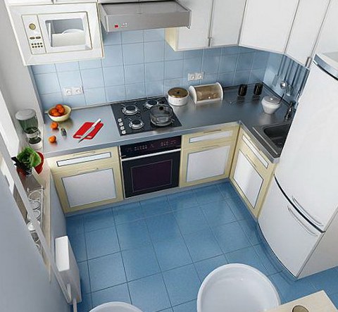 ห้องครัวทันสมัยขนาดเล็ก
